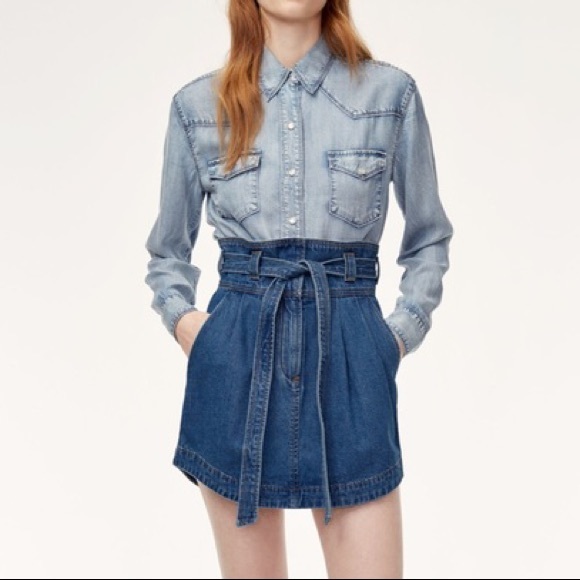 Aritzia denim skirt - Picture 1 of 3